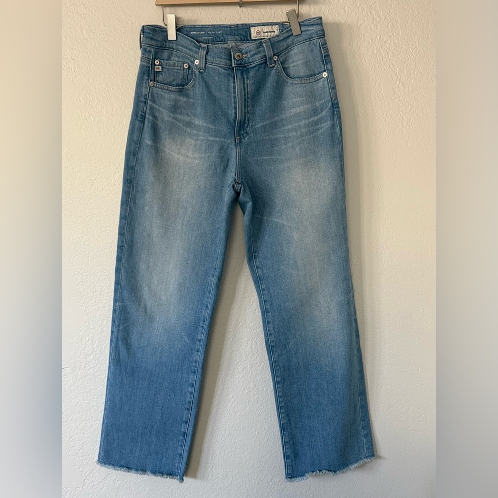 AG Brinley Crop Mid-Rise Straight jeans size 28